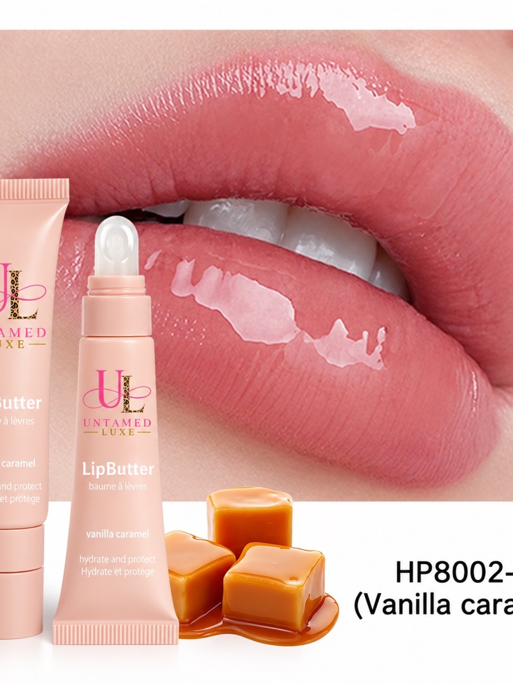 LipButter Hydrating Gloss - Vanilla Caramel (Pink Nude)
